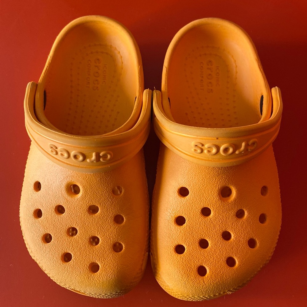 Orange Crocs